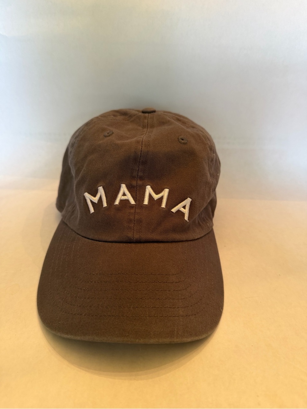 Mama Embroidered Kids Cap - gray